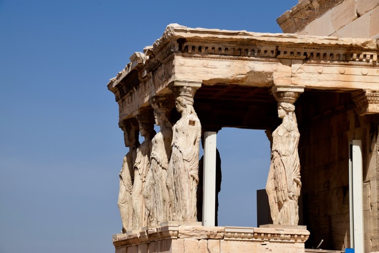 The Caryatid Porch as part of the Erechtheion as part of the Acropolis.